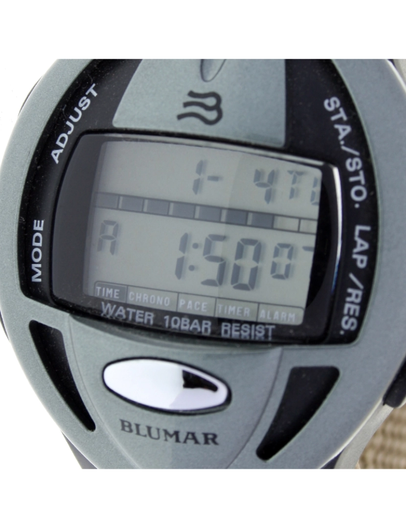 imagem de Blumar Bl-09725 Relógio digital para homens plástico caixa esfera cor cinza2