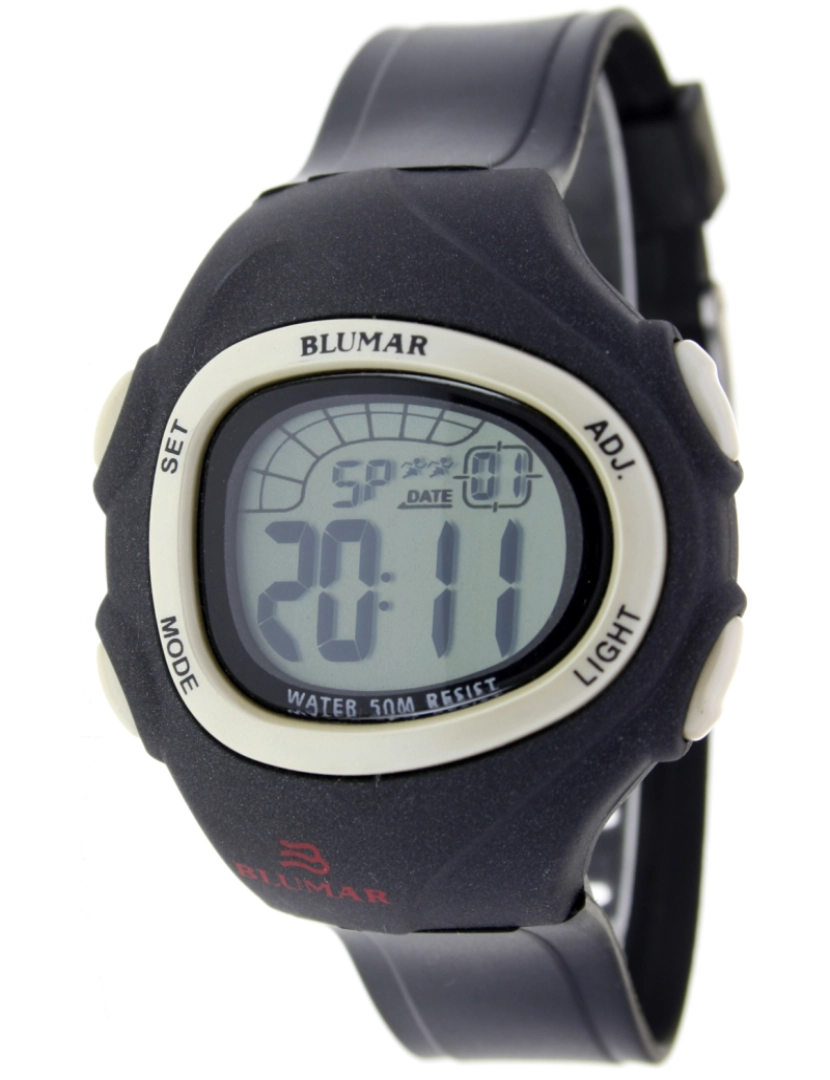 Blumar - Blumar Bl-09738 Relógio digital para homens caixa de resina esfera cor cinza