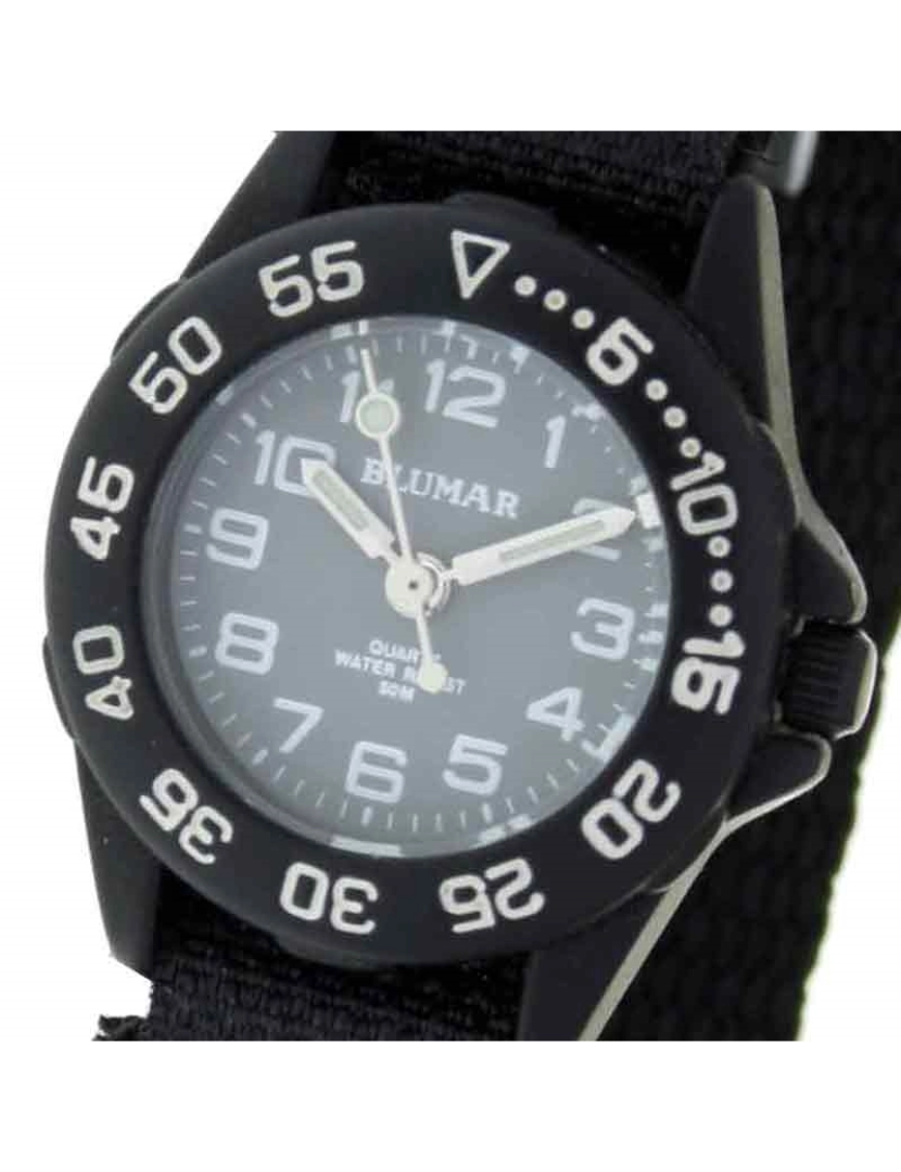 imagem de Blumar Bl-09800 Relógio analógico para mulheres caixa de resina Esfera cor cinza2