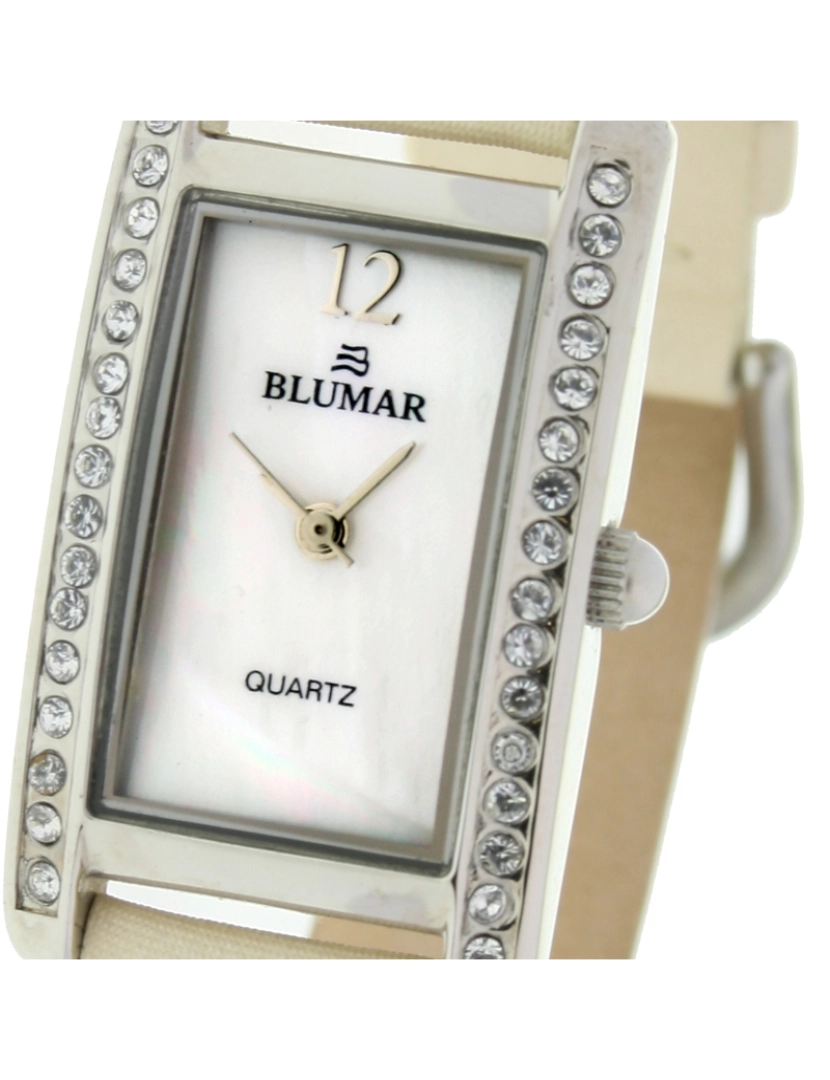 imagem de Blumar Bl-09859 Relógio Analógico Feminino Metal Esfera Cor Nacar2