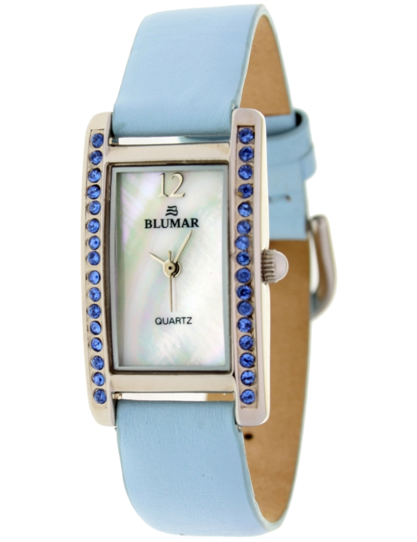 Blumar - Blumar Bl-09861 Relógio Analítico Feminino Metal Esfera Cor Nacar