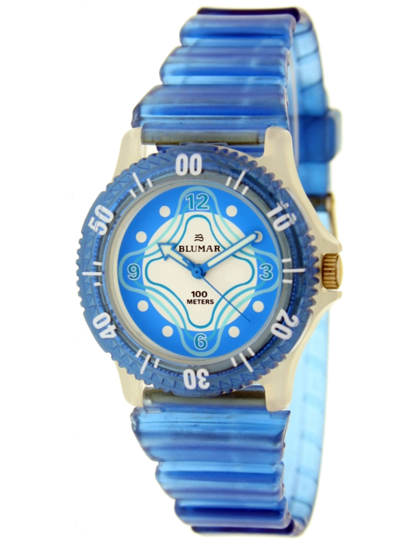 imagem de Blumar Bl-09892 Unisex Analytical caixa do relógio Esfera Cor Azul1