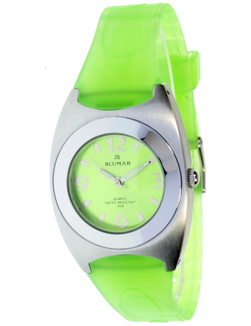 Blumar - Blumar Bl-09918 Relógio Analítico Feminino Metal Dial Cor Verde