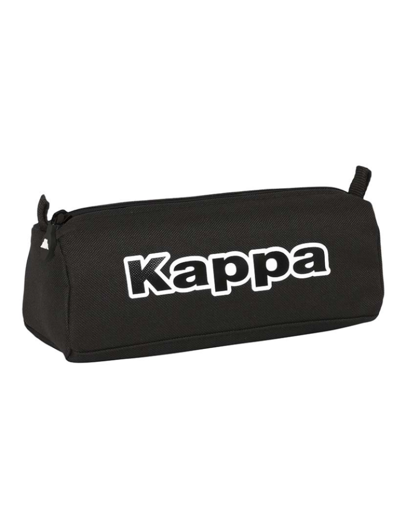 Kappa - Estuche Escolar Kappa Black Negro (21 x 8 x 7 cm)