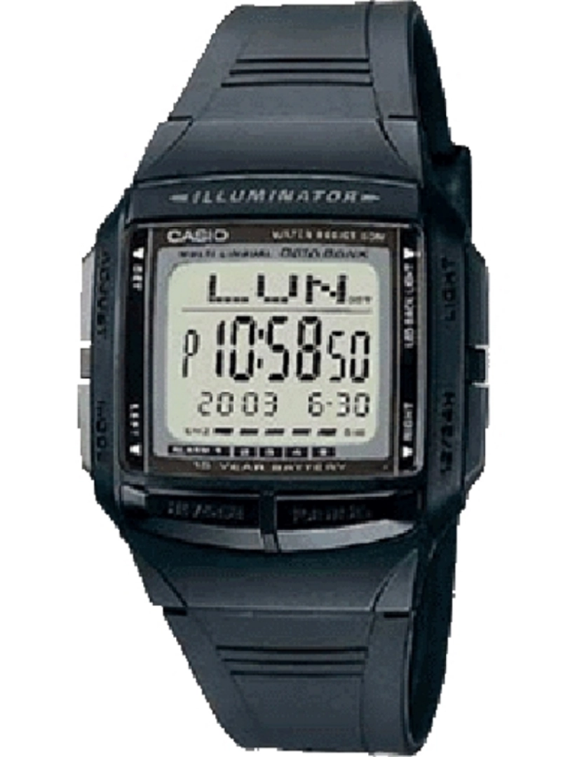 imagem de Casio Db-36-1Avdf Digital Watch Unisex Collection Banco de dados esfera cor cinza1