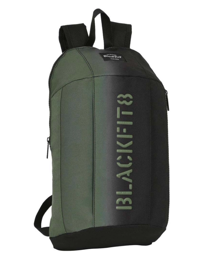 Blackfit8 - BlackFit8 Gradient Mini Mochila Infantil Preto Verde Militar (22 x 39 x 10 cm)