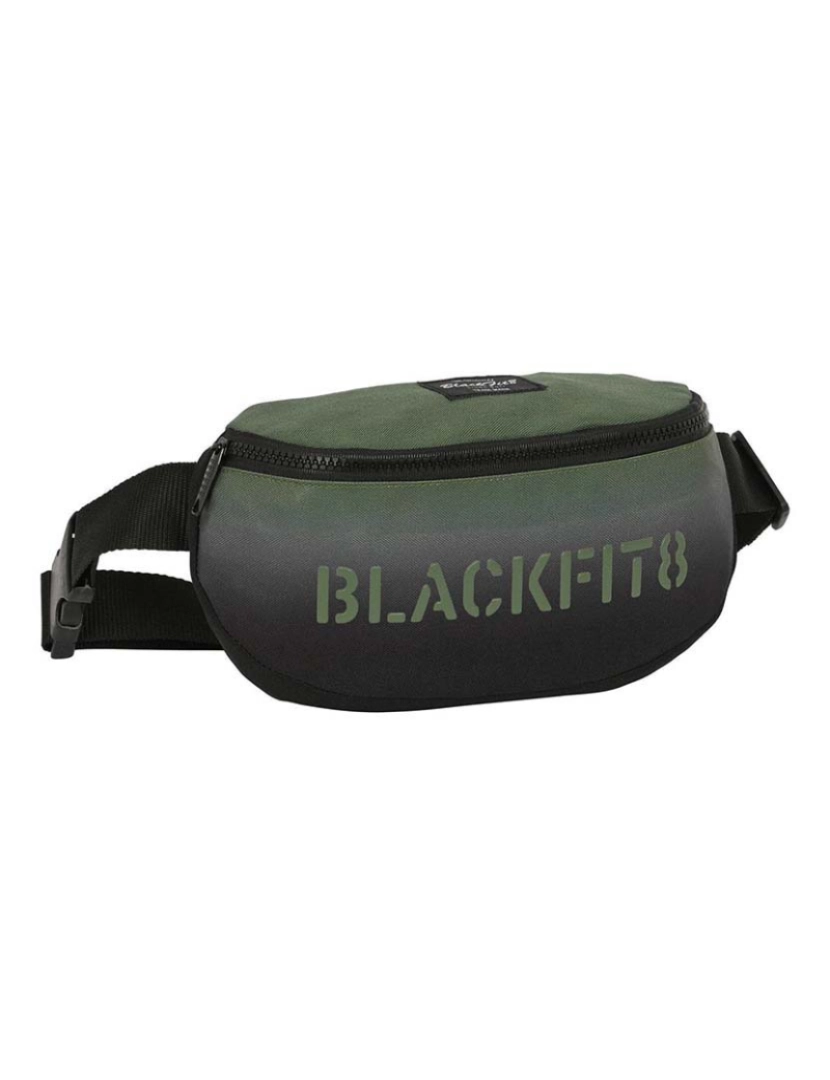 Blackfit8 - Bolsa de cintura BlackFit8 Gradient Preto Verde Militar (23 x 14 x 9 cm)