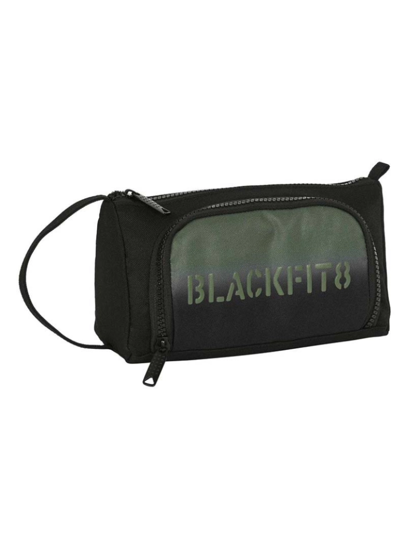 Blackfit8 - Estojo Escolar com Acessórios BlackFit8 Gradiente Preto Verde Militar (32 Peças)