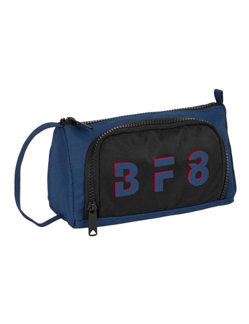 Blackfit8 - Estojo escolar urbano BlackFit8 com acessórios preto azul marinho (32 peças)