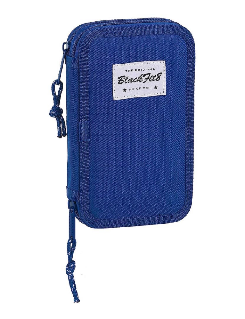 Blackfit8 - Estojo duplo BlackFit8 M854 azul escuro 12,5 x 19,5 x 4 cm (28 peças)