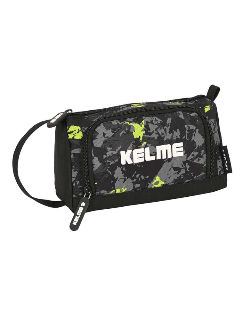 Kelme - Estojo Kelme Jungle School com Acessórios Preto Cinza Lima 20 x 11 x 8,5 cm (32 Peças)