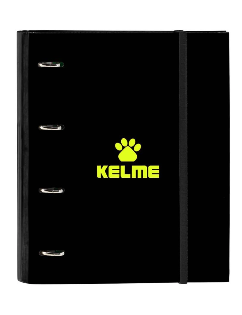 Kelme - Pasta de argolas Kelme Jungle Preto Cinzento Lima (27 x 32 x 3,5 cm)