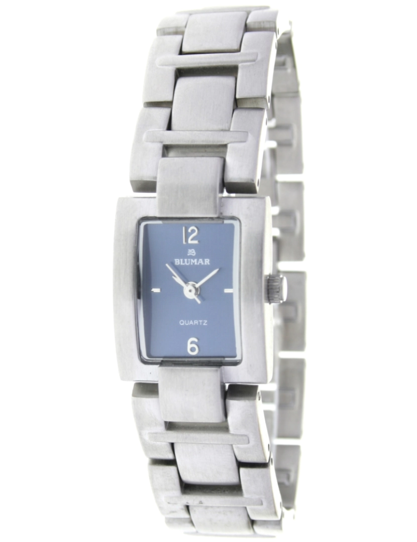 Blumar - Blumar Bl-08340 Relógio Analítico Feminino Metal Dial Cor Azul