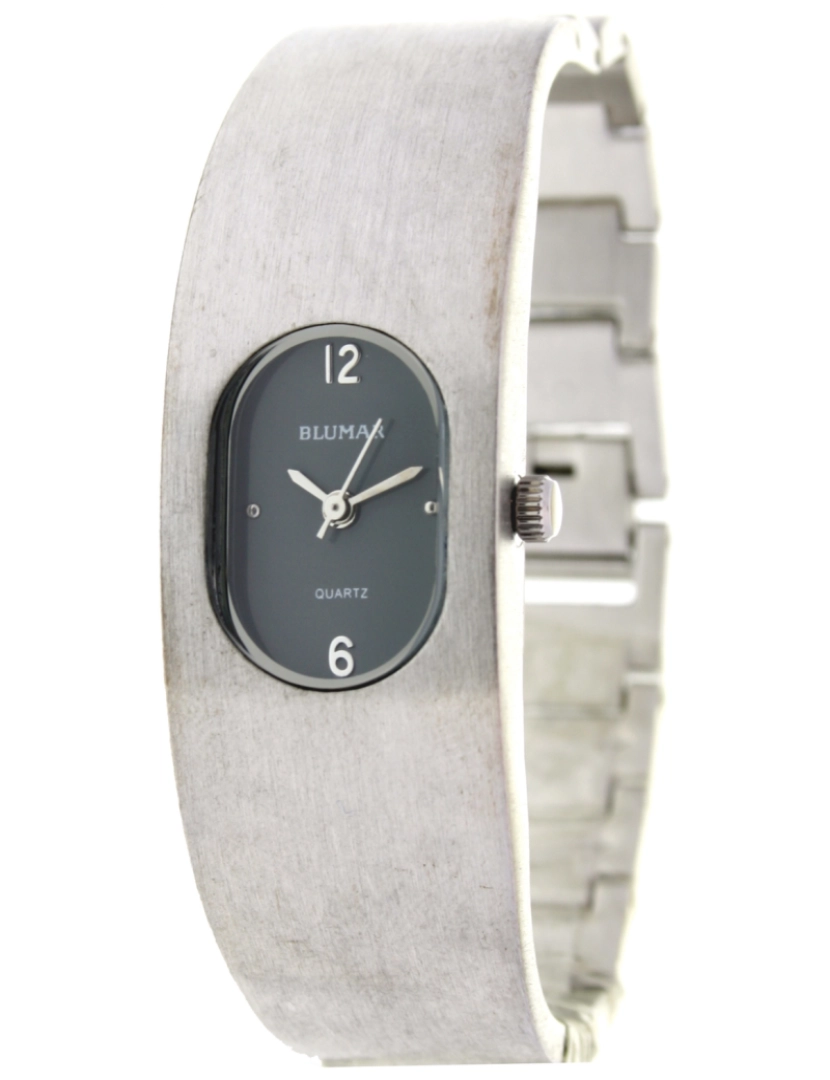 Blumar - Blumar Bl-09279 Relógio analógico feminino Dial de metal cor cinza