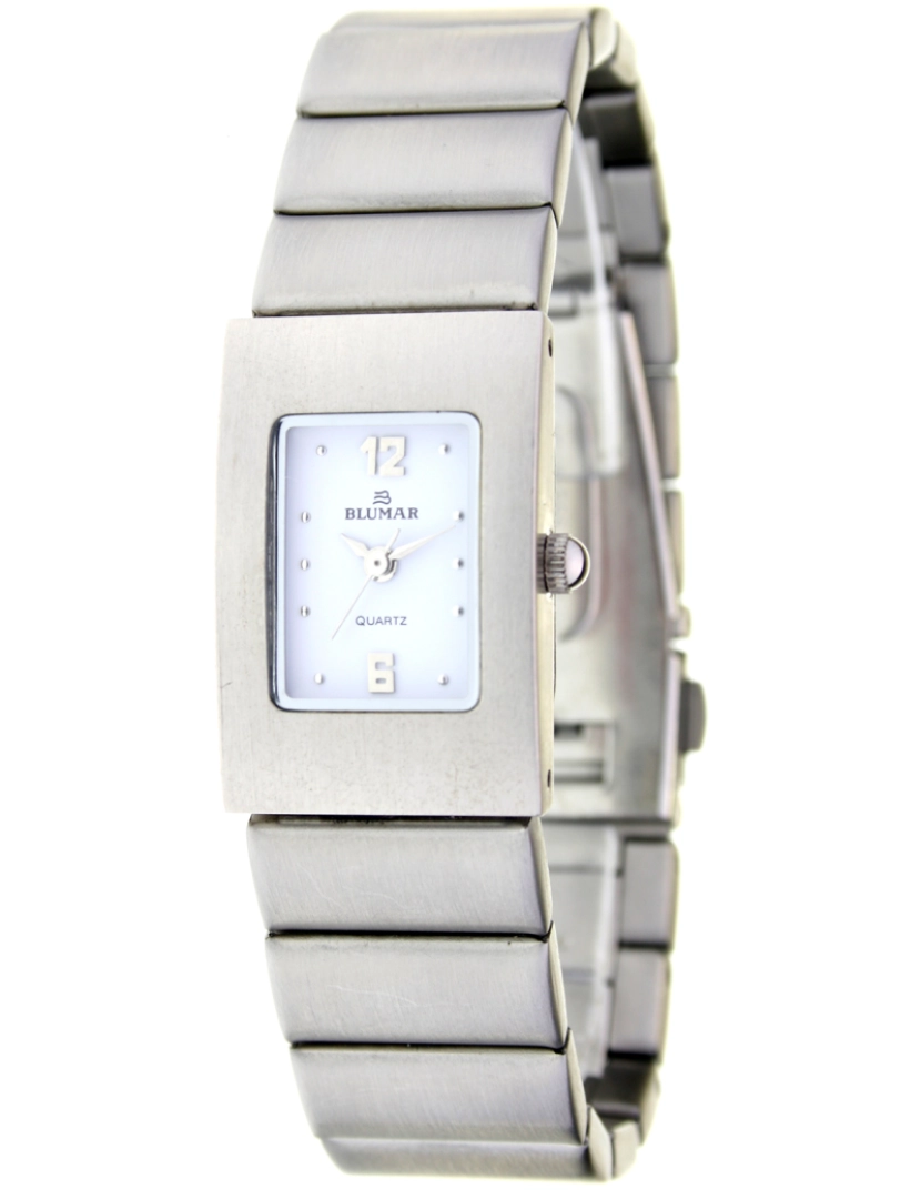 Blumar - Blumar Bl-09285 Relógio Analítico Feminino Dial Metal Cor Branco