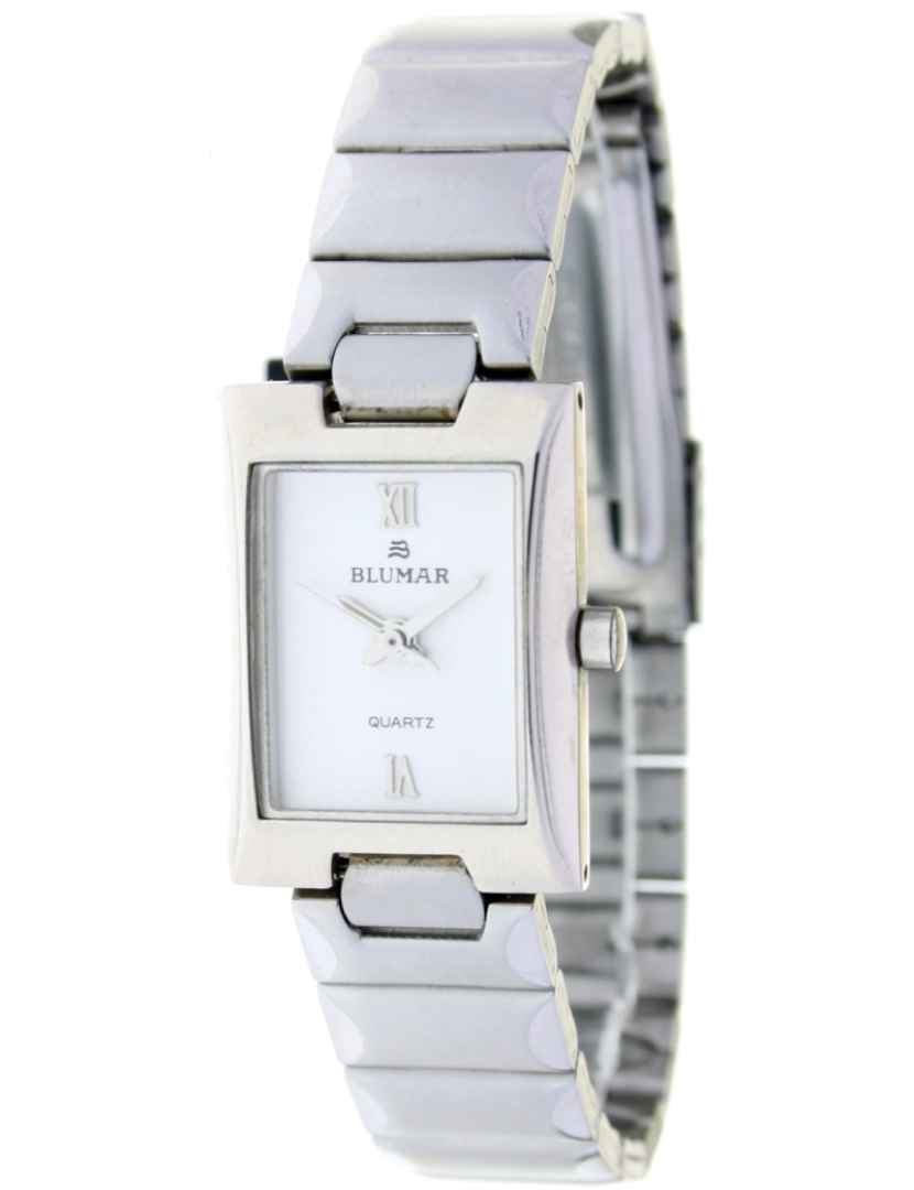 Blumar - Blumar Bl-09302 Relógio Analítico Feminina Dial Metal Cor Branco