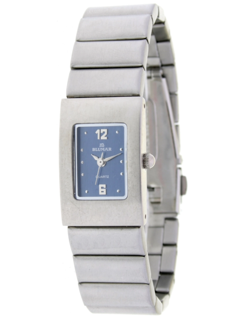 Blumar - Blumar Bl-09350 Relógio Analítico Feminino Metal Dial Cor Azul