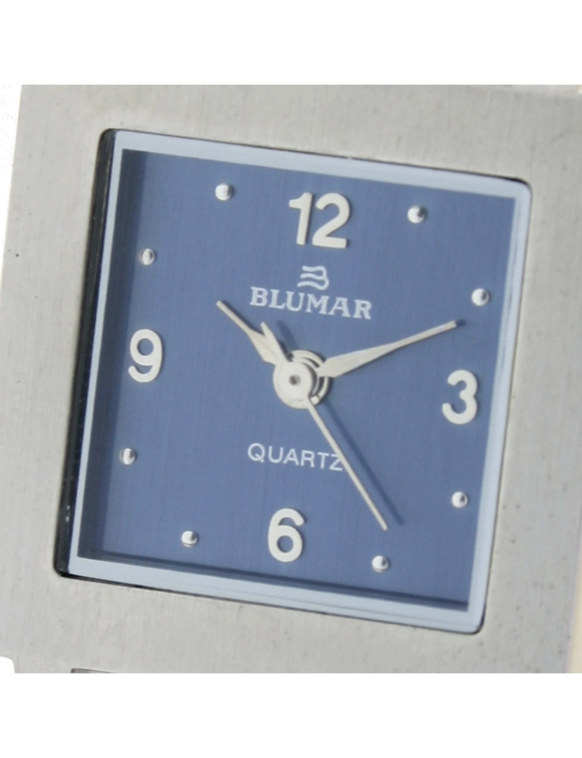 imagem de Blumar Bl-09357 Relógio analógico para mulheres caixa de aço inoxidável esfera cor azul2