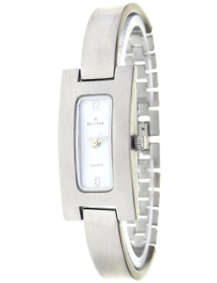 Blumar - Blumar Bl-09369 Relógio Analítico Feminina Dial Metal Cor Branco