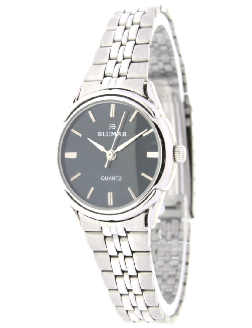 Blumar - Blumar Bl-09379 Relógio analógico feminino caixa de aço inoxidável preto cor preta