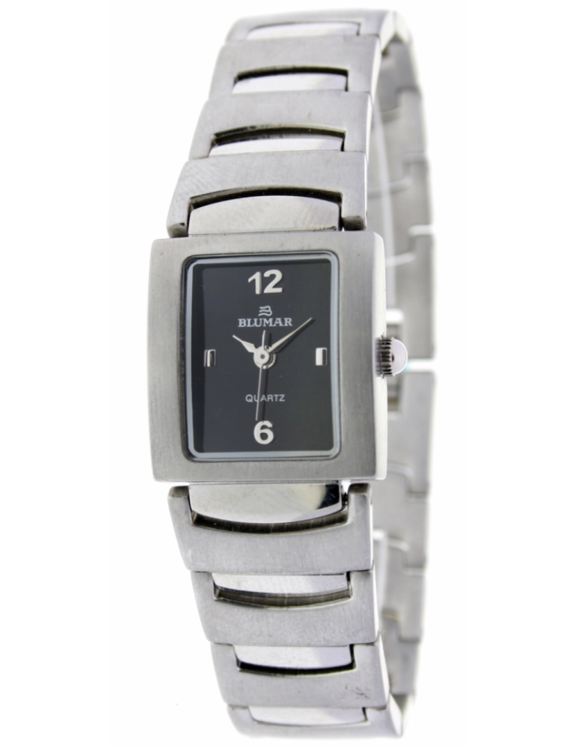 Blumar - Blumar Bl-09601 relógio analógico feminino caixa de aço inoxidável cor preta