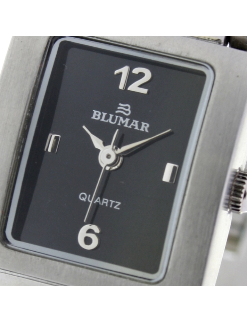 imagem de Blumar Bl-09601 relógio analógico feminino caixa de aço inoxidável cor preta2