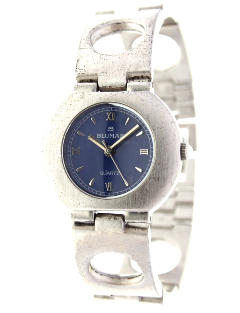 Blumar - Blumar Bl-09610 Relógio Analítico Feminino Metal Dial Cor Azul