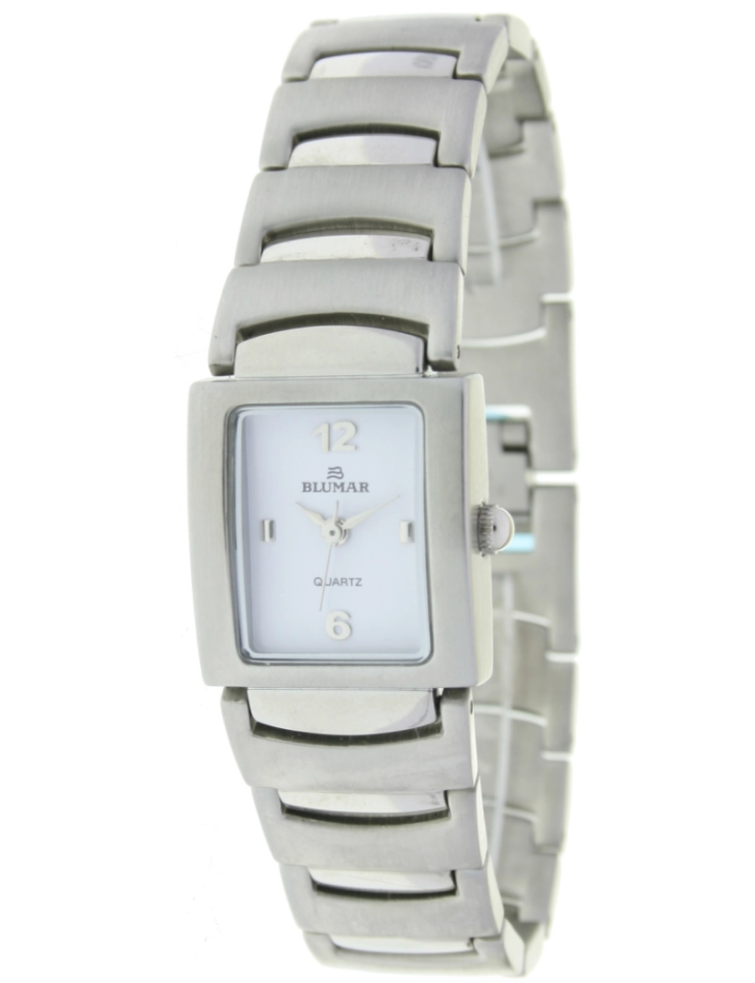 Blumar - Blumar Bl-09625 Relógio Analítico Feminina Dial Metal Cor Branco