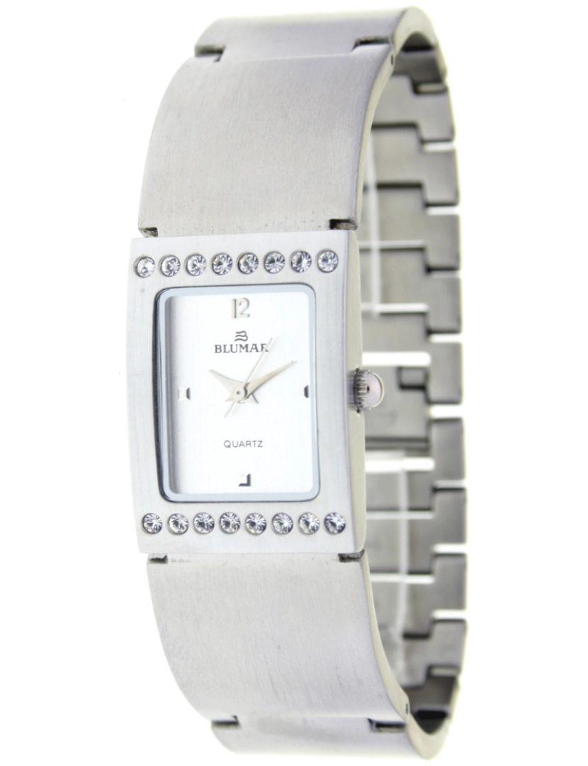 Blumar - Blumar Bl-09670 Relógio analógico feminino Dial de metal cor chapeado
