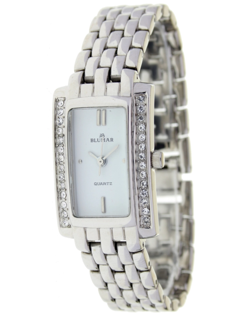 Blumar - Blumar Bl-09674 Relógio Analítico Feminina Dial Metal Cor Branco