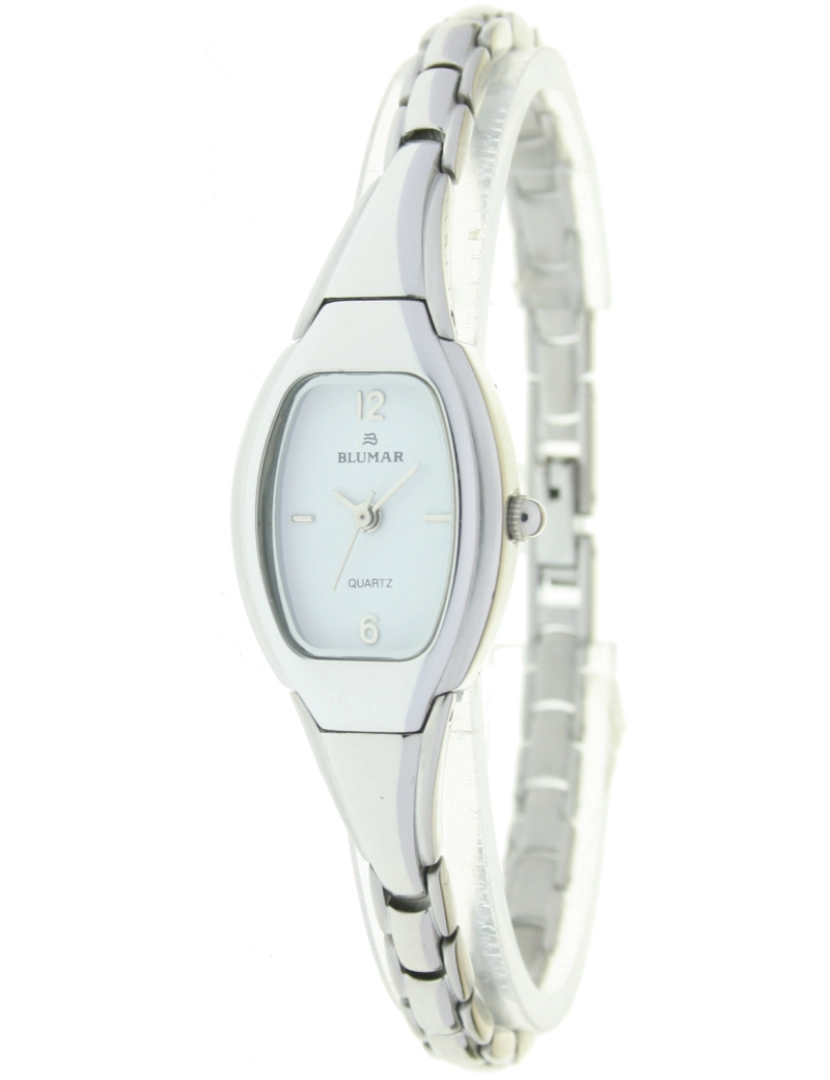 Blumar - Blumar Bl-09686 Relógio Analítico Feminina Dial Metal Cor Branco