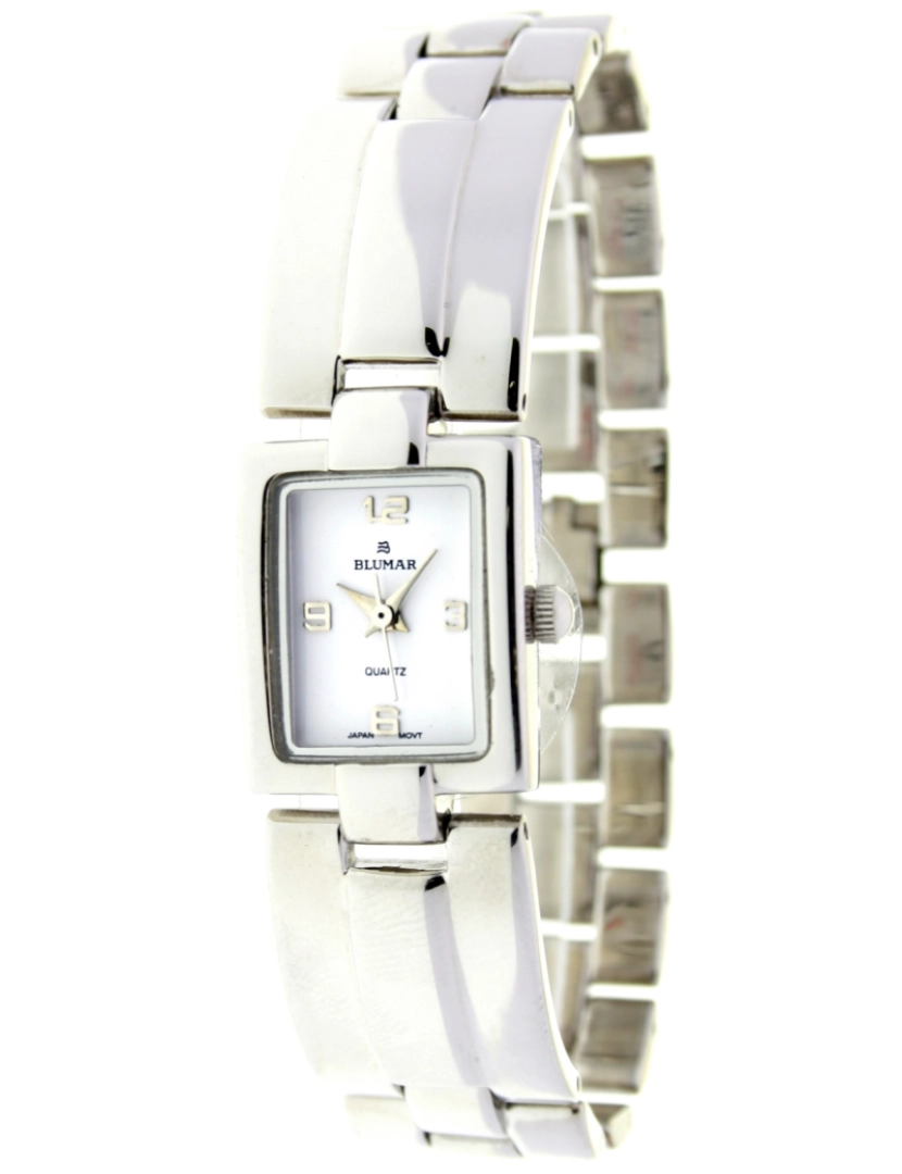 Blumar - Blumar Bl-09696 Relógio Analítico Feminina Dial Metal Cor Branco