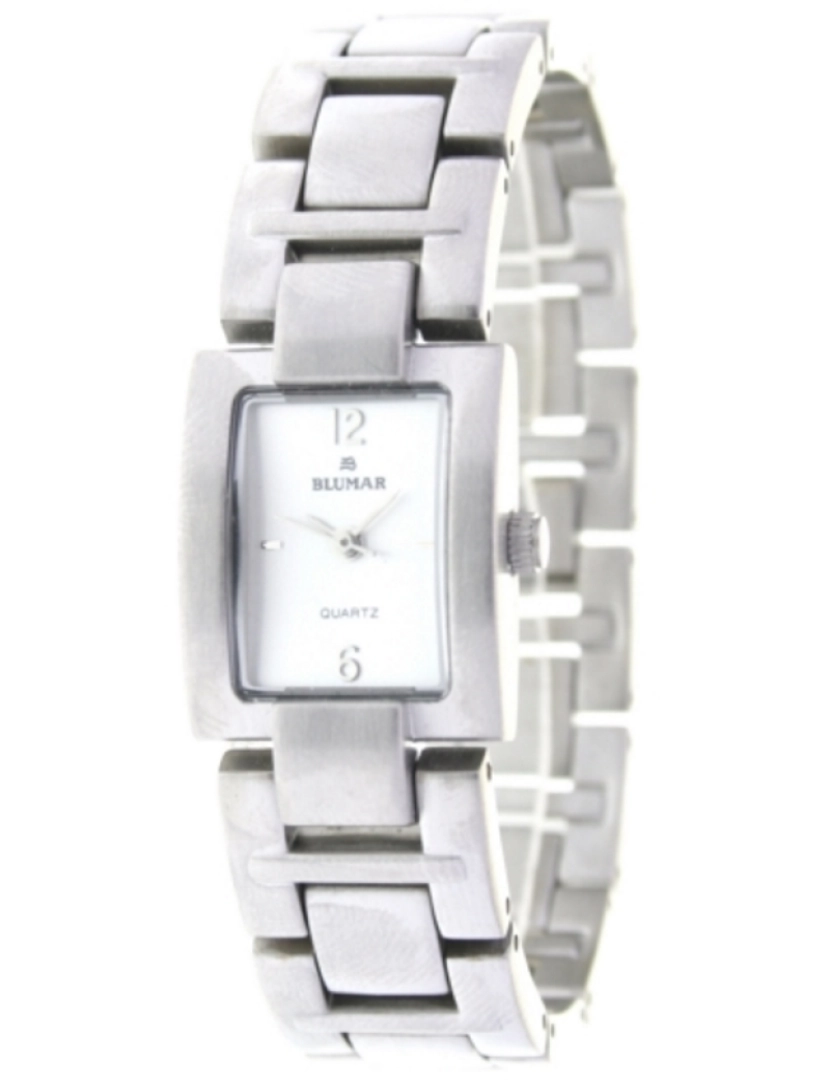 Blumar - Blumar Bl-09697 Relógio analógico feminino Dial de metal cor chapeado