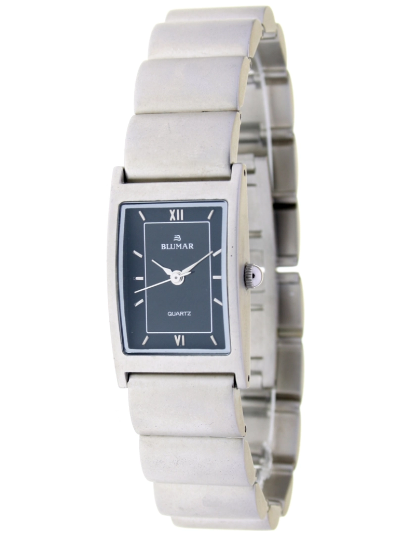 Blumar - Blumar Bl-09716 Relógio Analógico feminino de aço inoxidável caso mostrador preto