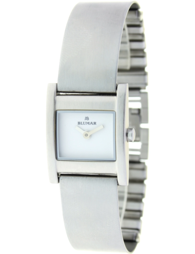 Blumar - Blumar Bl-09720 Relógio Analítico Feminino Metal Dial Cor Branco