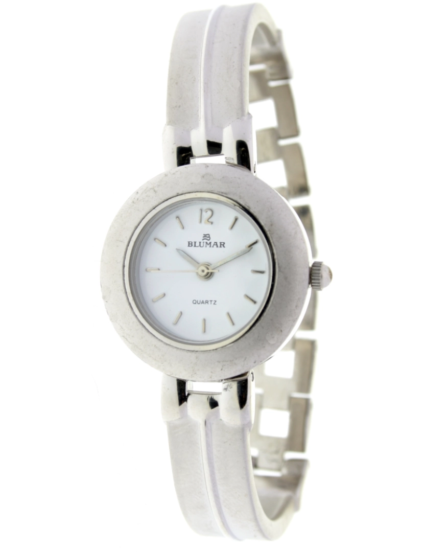 Blumar - Blumar Bl-09933 Relógio Analítico Feminino Metal Dial Cor Branco