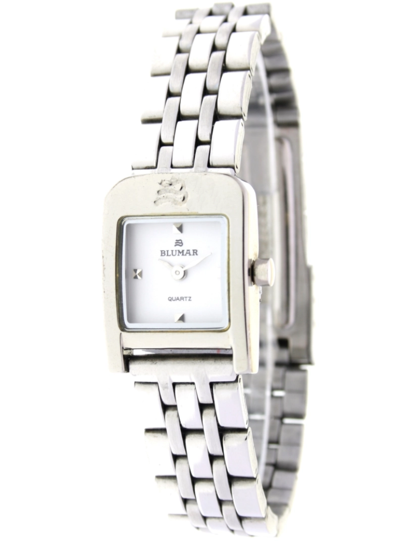 Blumar - Blumar Bl-09951 Relógio Analítico Feminino Metal Dial Cor Branco