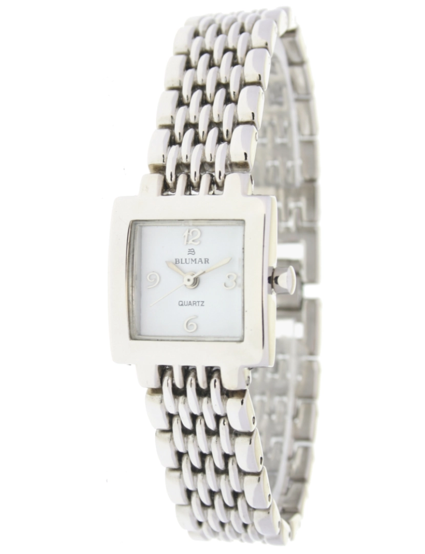 Blumar - Blumar Bl-09964 Relógio Analítico Feminina Dial Metal Cor Branco