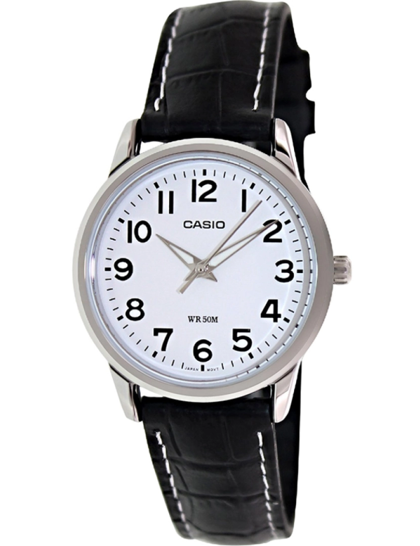 imagem de Casio Ltp-1303l-7b Reloj Analógico Para Mujer Caja De Metal Esfera Color Blanco1