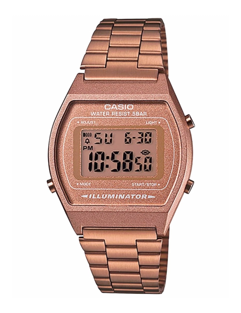Casio - Casio B640wc-5aef Reloj Digital Para Mujer Colección Collection Caja De Metal Esfera Color Bronze