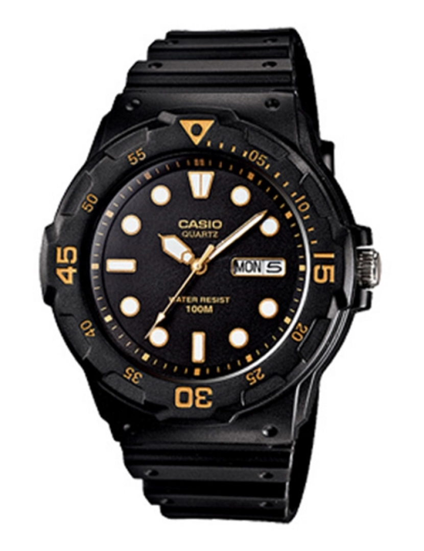 Casio - Casio Mrw-200h-1evef Reloj Analógico Para Hombre Colección Collection Caja De Resina Esfera Color Negro