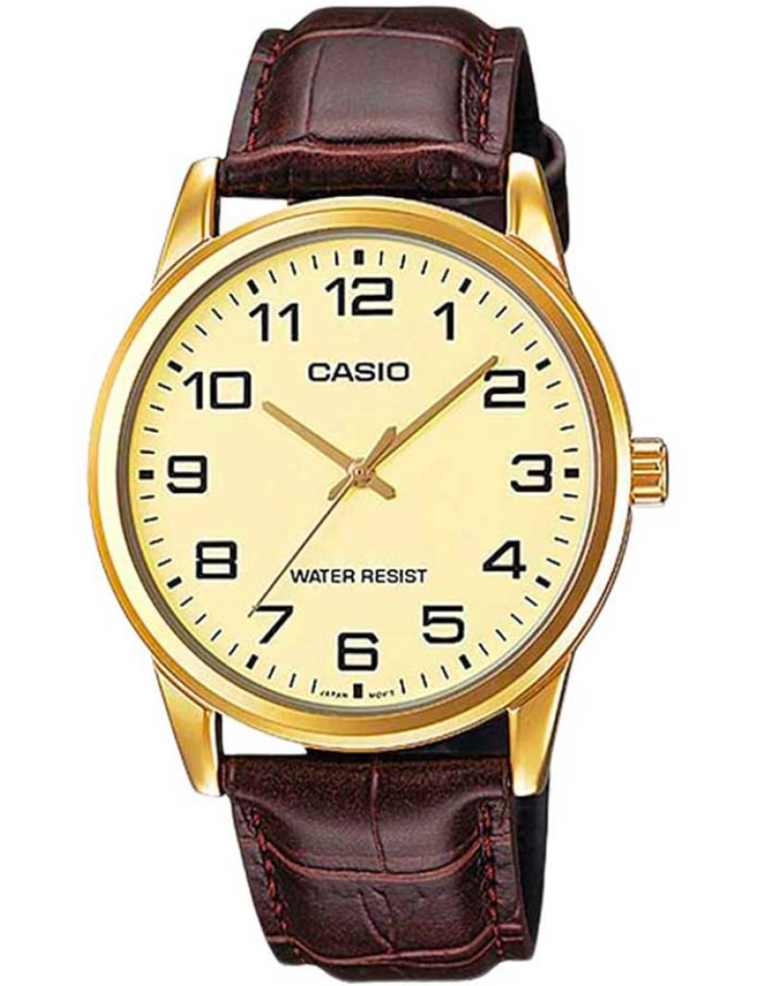 Casio - Casio Mtp-v001gl-9b Reloj Analógico Para Hombre Caja De Dorado Esfera Color Dorado