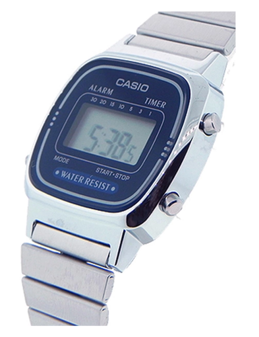 imagem de Casio La670wa-2d Reloj Digital Para Mujer Colección Collection Caja De Resina Esfera Color Azul2