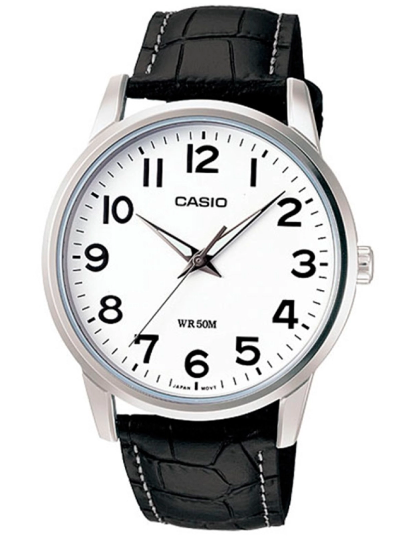 Casio - Casio Mtp-1303l-7bdf Reloj Analógico Para Hombre Caja De Metal Esfera Color Blanco