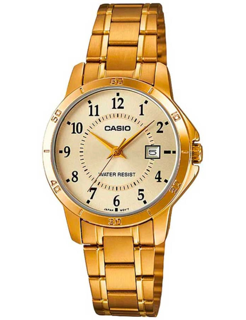 Casio - Relógio Senhora Classic Amarelo Dourado