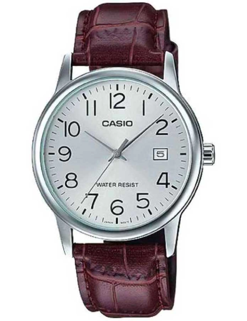 Casio - Casio Mtp-v002l-7b2 Reloj Analógico Para Hombre Colección Gents Caja De Metal Esfera Color Plateado