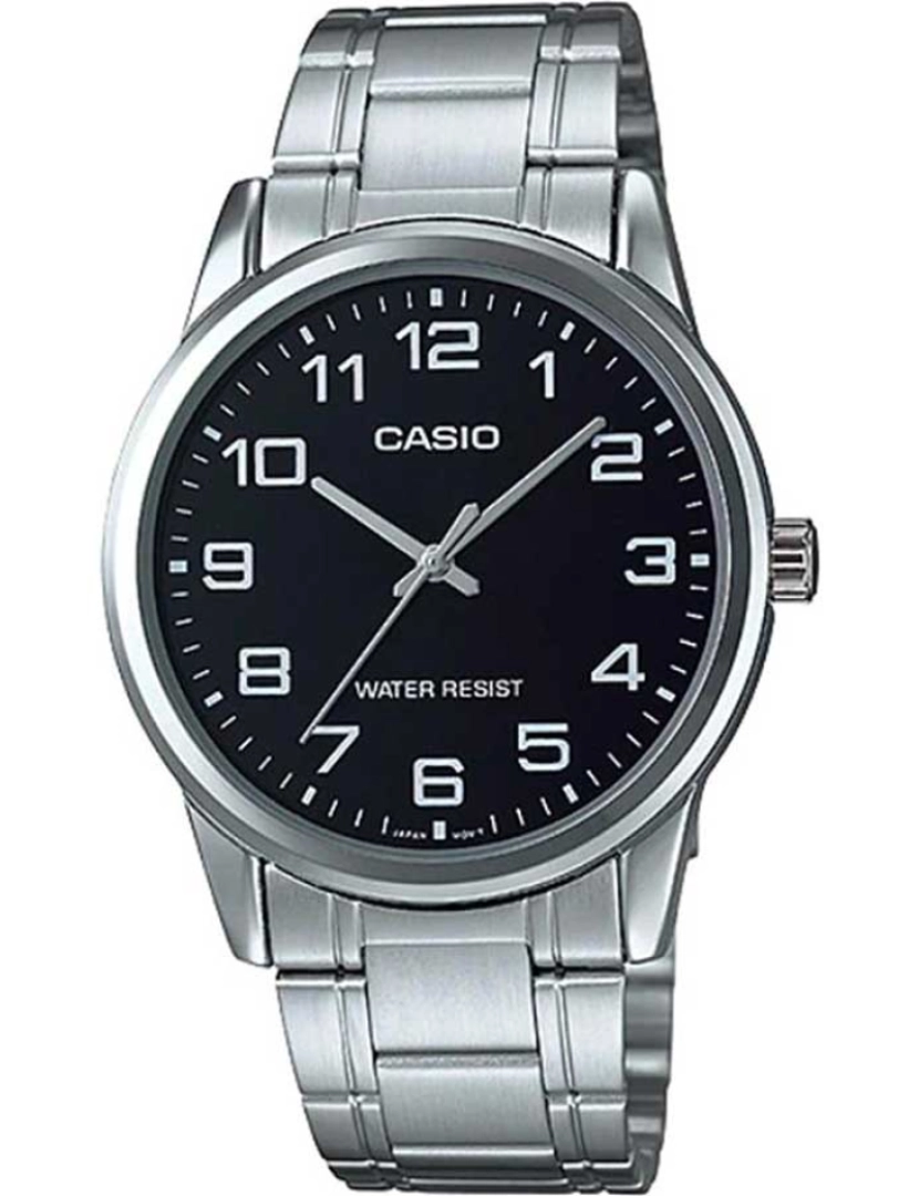 imagem de Casio Mtp-v001d-1b Reloj Analógico Para Hombre Caja De Metal Esfera Color Negro1
