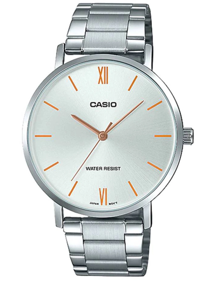 Casio - Casio Mtp-vt01d-7b Reloj Analógico Para Hombre Colección Gent´s Caja De Metal Esfera Color Plateado