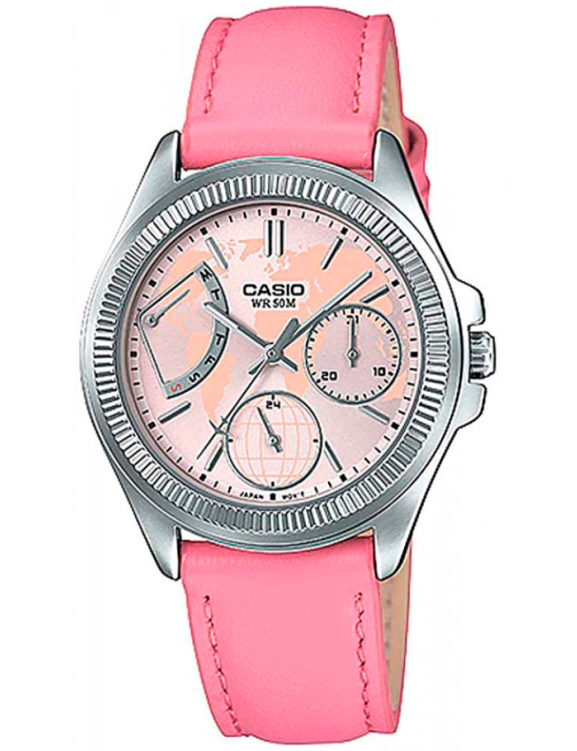 Casio - Casio Ltp-2089l-4avdf Reloj Analógico Para Mujer Caja De Metal Esfera Color Salmon