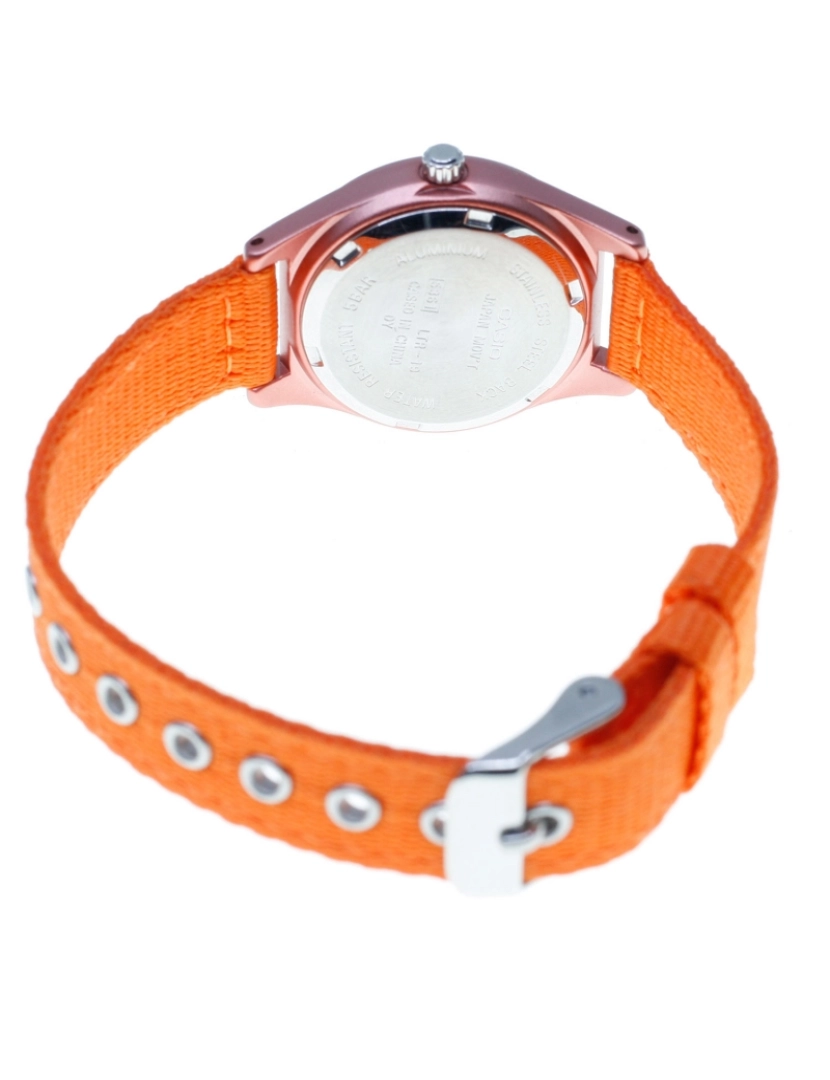 imagem de Casio Ltr-19b-4b3 Reloj Analógico Para Niña Caja De Aluminio Esfera Color Naranja3